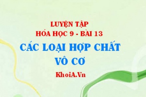 Bài tập luyện tập Các loại hợp chất vô cơ: Giải bài 1, 2, 3 trang 43 SGK Hóa 9 bài 13
